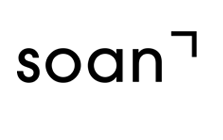 Logo von Soan, bestehend aus dem Schriftzug in modernem, minimalistischen Design.